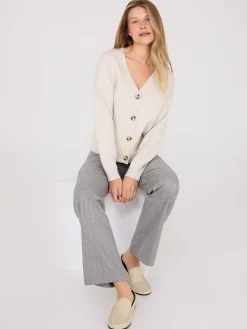 V-Neck Knit Cardigan