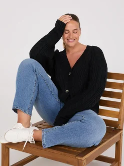V-Neck Multi Cable Cardigan