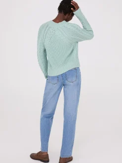 V-Neck Multi Cable Cardigan