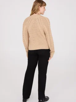 V-Neck Multi Cable Cardigan