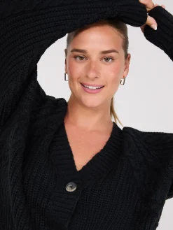 V-Neck Multi Cable Cardigan