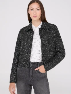 Waisted Boucle Blazer