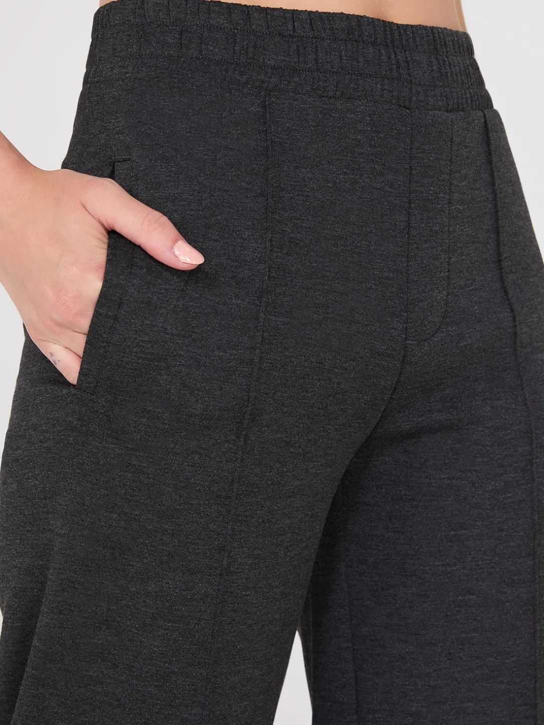 Wide-Leg Front Pintuck Pants