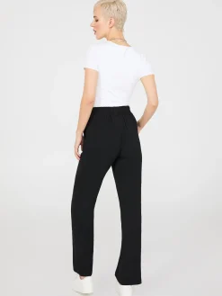 Wide-Leg Pants With Porkchop Pockets