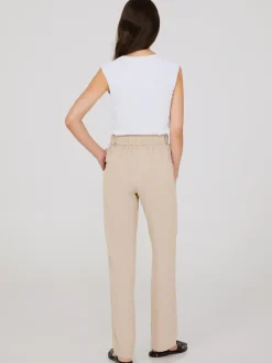 Wide-Leg Pants With Porkchop Pockets