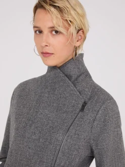 Wrap Collar Coat