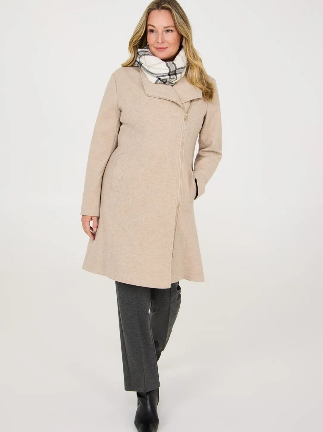 Wrap Collar Coat