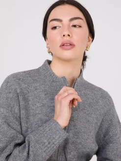 Zip-Front Cardigan
