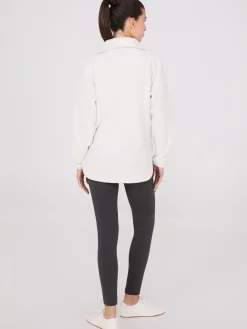 Zip-Front Sherpa Sweater