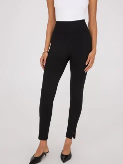 Zipper Hem Skinny Leg Pants